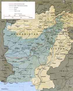 Map Afghanistan Pakistan