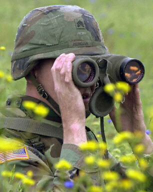 American soldier in Kosovo
