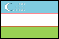 Flag of Uzbekistan 