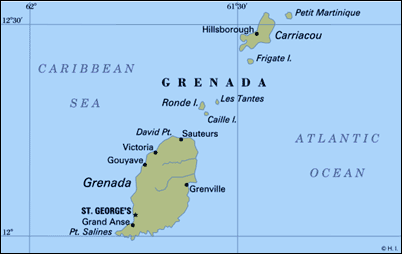 Map Grenada