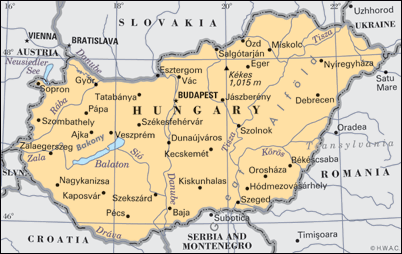 Map Hungary