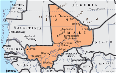 Map Mali 