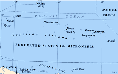 Map Micronesia