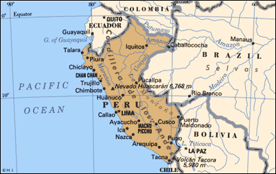 Map Peru