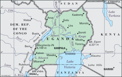 Map Uganda 