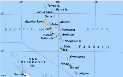 Map Vanuatu
