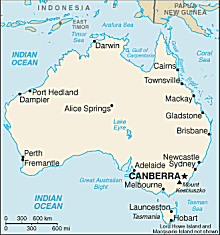 Map of Australia 