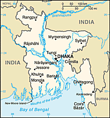 Map of Bangladesh 