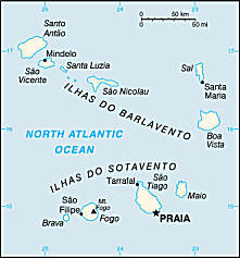 Map of Cape Verde 