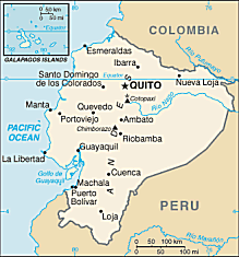 Map of Ecuador 