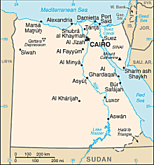 Map of Egypt 