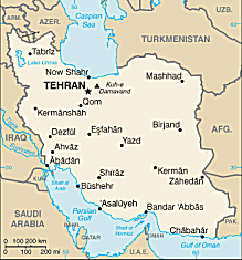 Map of Iran 