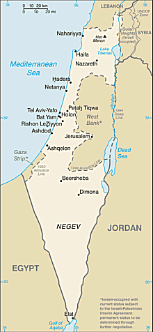 Map of Israel