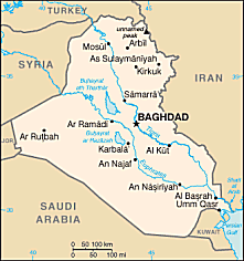 Map of Iraq 