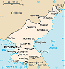 Map of North Korea