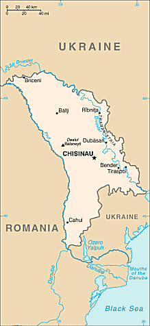 Map of Moldova 