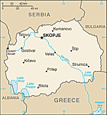Map of Macedonia 