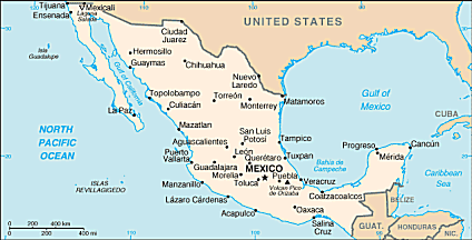 Map of Mexico 