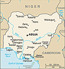 Map of Nigeria 