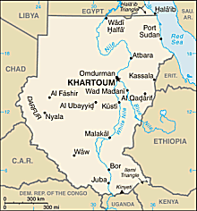 Map of Sudan 