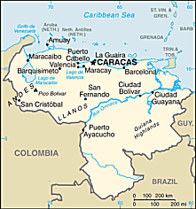 Map of Venezuela 